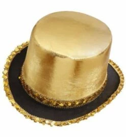 HAUT DE FORME BRILLANT (Lamé Or Et Paillettes)