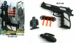 COFFRET PISTOLET POLICE (Pack Avec Accessoires)
