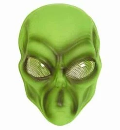 MASQUE ALIEN VERT EN PVC
