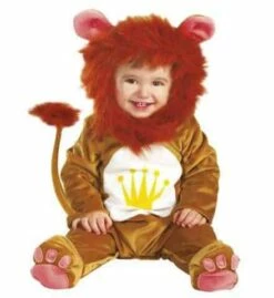 DÉGUISEMENT BÉBÉ LION (Costume Bébé Avec Cagoule) Taille De 12 à 18 Mois