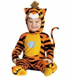 MASCOTTE BÉBÉ TIGRE (Costume Bébé Avec Cagoule) Taille Unique 12/18 Mois