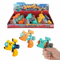 PISTOLET DE L'ESPACE (Pistolet Sonore Et Lumineux) Coffret 15 Pièces Assorties