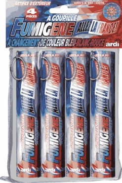 FUMIGÈNES A GOUPILLE (Sachet De 4 Pièces BBR) Longueur 13 Cm- Durée 1 Mn