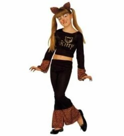 DÉGUISEMENT DE CHATON (Chemise, Pantalon, Oreilles) Tailles Filles De 5 à 13 Ans