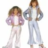 TENUE JEUNE FILLE POP STAR (Pack 4 Costumes 2 Coloris) Tailles 4/5 Ans Et 5/7 Ans -FêteMagique Soldes 3648P nc 3648P x