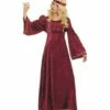 ROBE ROUGE DE JULIETTE (Robe Longue Et Coiffe Voilée) Tailles Enfants De 5 à 13 Ans -FêteMagique Soldes 3712 nc 3712 a