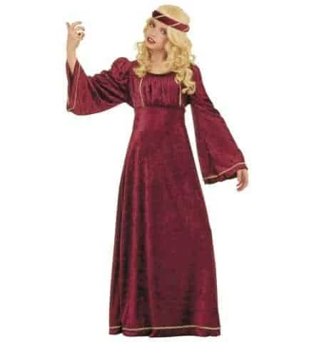 ROBE ROUGE DE JULIETTE (Robe Longue Et Coiffe Voilée) Tailles Enfants De 5 à 13 Ans 3 ROBE ROUGE DE JULIETTE (Robe Longue Et Coiffe Voilée) Tailles Enfants De 5 à 13 Ans