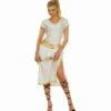ROBE DE LA DÉESSE ATHÉNA (Robe, Ceinture, Lacets) Tailles Adultes -FêteMagique Soldes 3728 nc 3728 a
