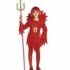 COSTUME PETITE DIABLESSE (Robe, Ceinture, Maxi Col) Tailles Enfants -FêteMagique Soldes 3807 nc 3807 a