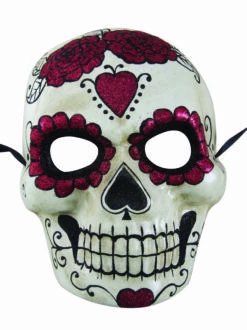 MASQUE JOUR DES MORTS (avec Un Coeur Sur Le Crane) Dia De Los Muertos
