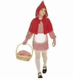 PETIT CHAPERON ROUGE (Robe+tablier+cape Capuche) Tailles Enfants - 5 à 13 Ans