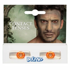 LENTILLES DÉCORATIVES (YEUX ROUGES ET JAUNES) Lentilles Longue Durée