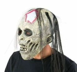 MASQUE CRANE ZOMBIE (Avec Cheveux)