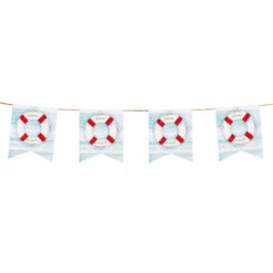 GUIRLANDE THÈME MARIN (Guirlande En Carton Rigide) Longueur 4 Mètres