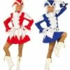 COSTUME DE MAJORETTE (Veste, Jupe Et Chapeau) Tailles Adultes - 2 Coloris -FêteMagique Soldes 4464 nc 4464 a