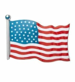 DRAPEAU DES ETATS UNIS (Drapeau PVC 62 X 44 Cm)