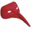 LOUP VÉNITIEN LONG NEZ (Masque Rouge En Plastique) -FêteMagique Soldes 46872 nc 46872 a