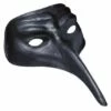 LOUP VÉNITIEN LONG NEZ (Masque Noir En Plastique) -FêteMagique Soldes 46873 nc 46873 a