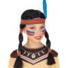 PERRUQUE FILLE INDIENNE (Avec Bandeau Et Plume) -FêteMagique Soldes 46933 nc 46933 b