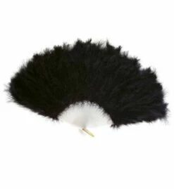ÉVENTAIL EN PLUMES (Éventail Brésilien Noir)