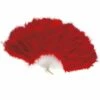 ÉVENTAIL EN PLUMES (Éventail Brésilien Rouge) -FêteMagique Soldes 4716R nc 4716R a