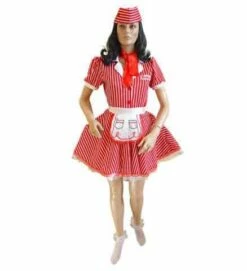 ROBE SERVEUSE ANNÉES 50 (Jupon, Tablier, Chapeau ) Tailles Adultes - Démo Vidéo