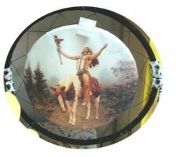 CADRE THÈME INDIEN (Dimension 62 Cm)