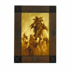 TABLEAU THÈME INDIEN (Décoration Murale) Dimension 30 X 40 Cm