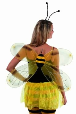 SET D'ABEILLE - 2 PIÈCES (Ailes D'abeille + Antennes)