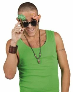 LUNETTES HAWAÏENNES (Flamant Rose + Palmier)