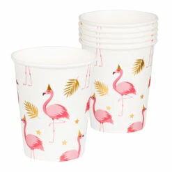 GOBELETS FLAMANT ROSE (Pack 10 Gobelets 25 Cl)