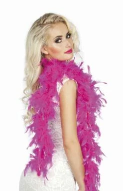 BOA FUCHSIA ARGENTÉ (Filament Argenté)