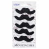 KIT MOUSTACHES NOIRES (Pack 5 Moustaches) -FêteMagique Soldes 54414