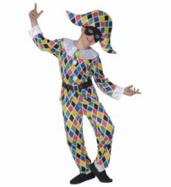 COSTUME JEUNE ARLEQUIN (Costume Et Accessoires) Tailles Enfants