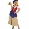PAYSANNE DU MOYEN AGE (Robe Longue Avec Chapeau) Tailles Adultes -FêteMagique Soldes 5658 nc 5658 a