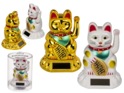 CHAT CHINOIS SOLAIRE (Figurine Solaire Animée) Décoration - Energie Solaire