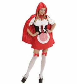 COSTUME CHAPERON ROUGE (Haut, Corset, Jupe, Tablier) Tailles Adultes - Démo Vidéo