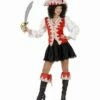 FEMME PIRATE ROYALE (Tenue Rouge En Velours) Tailles Adultes -FêteMagique Soldes 5797 nc 5797 a