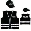 SET DU PETIT POLICIER (Veston Avec Casquette) Taille 8/10 Ans - Démo Vidéo -FêteMagique Soldes 58954 nc 58954 a