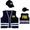SET AGENT FBI ENFANT (Veston Avec Casquette) Taille Unique 8/10 Ans -FêteMagique Soldes 58957 nc 58957 a