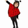 PONCHO PETITE COCCINELLE (Poncho Et Capuche Peluche) Tailles 1/2 Ans Et 3/4 Ans -FêteMagique Soldes 5928L nc 5928L a