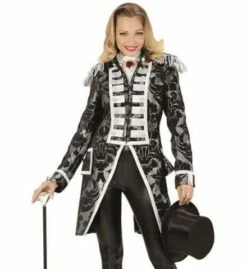 QUEUE DE PIE DE PARADE (Modèle Jacquard Argenté) Tailles Femmes - Démo Vidéo