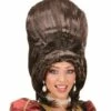 PERRUQUE BARONNE (Perruque Brune En Sachet)