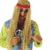 PERRUQUE HOMME HIPPIE (Blonde Frisée + Bandeau) -FêteMagique Soldes 6058H nc 6058H a