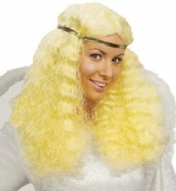 PERRUQUE ANGE OU SIRÈNE (Perruque Blonde En Sachet)
