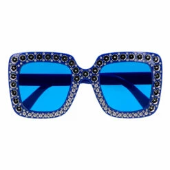 LUNETTES BLEUES STRASS (Supporter France BBR)