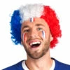 PERRUQUE FRANCE FRISÉE (Supporter France BBR) -FêteMagique Soldes 62045 2
