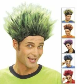 PERRUQUE MAX FLUO (Assortiment 6 Coloris) Perruque En Sachet