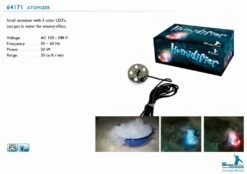 BRUMISATEUR LUMINEUX (Vapeur Et Fumée Colorées) Fontaine Lumineuse