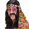 PERRUQUE NOIRE HIPPIE (Perruque Longue Homme) -FêteMagique Soldes 6495S nc 6495S a